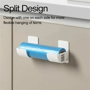 حامل أكياس القمامة المثبت على الحائط ، صندوق تخزين أكياس القمامة ، كيس بلاستيكي منظم ، حاوية فيلم ، موزع لمطبخ شيل ، 2-6 قطع أفضل 6 مبيعات رف الكتب ولاعة ماكينة قص - No5