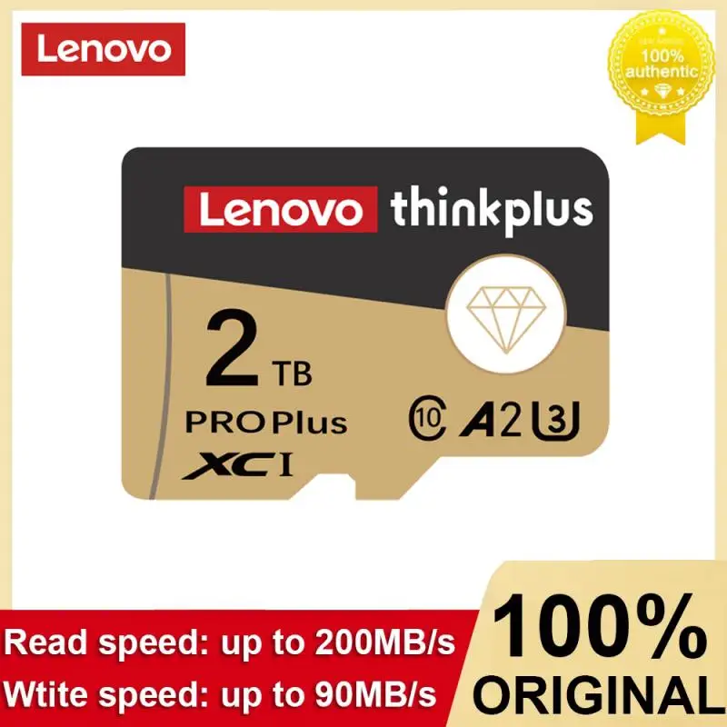 Lenovo การ์ดหน่วยความจำ A2 2TB Mini SD Card 128GB 256GB U3 V30 512GB การ์ด TF ความเร็วสูงแฟลชการ์ด64GB สำหรับโดรนกล้องโทรศัพท์