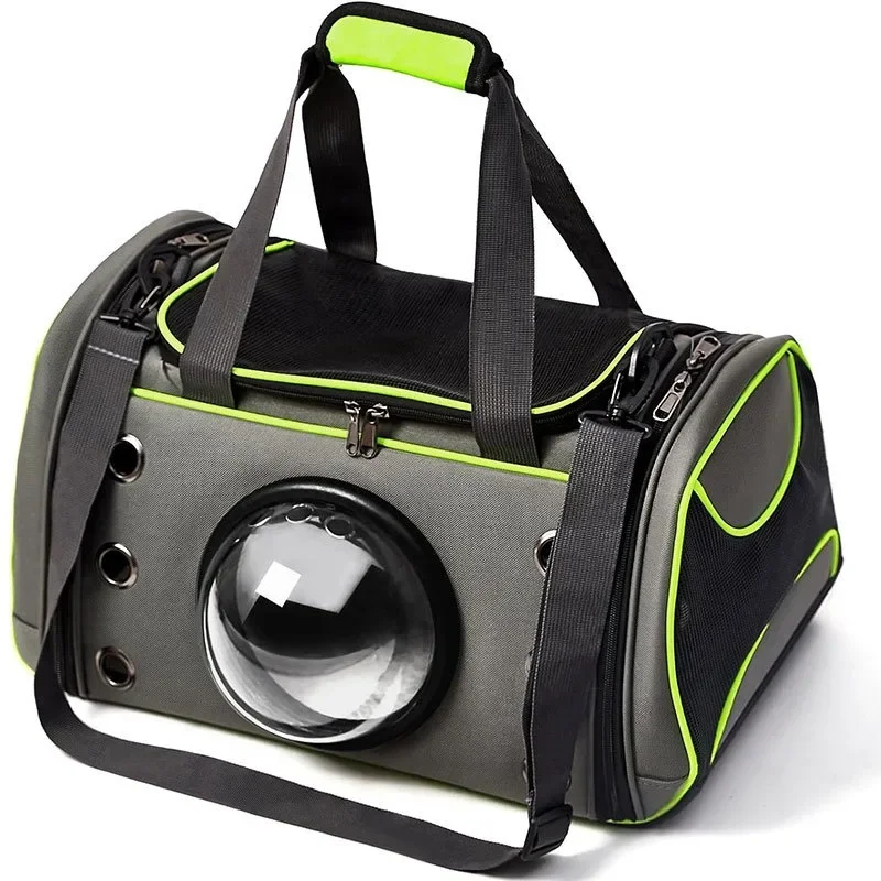 Pet bag Foldable space capsule portable cat carrier, transparent and breathable portable pet travel bag