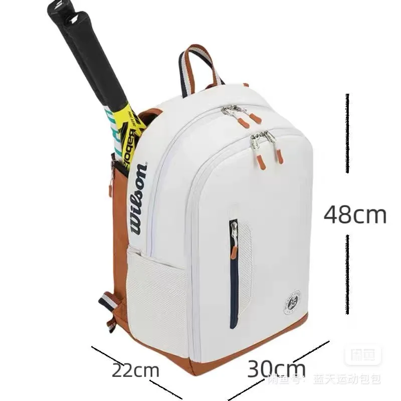 Wilson Roland Garros Bolsa de tenis de arcilla Tour conmemorativo abierto francés Mochila para raquetas de tenis Max para 2 raqu