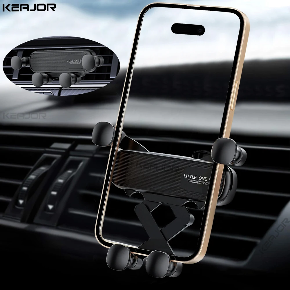 Car Phone Holder Gravity Car Mobile Phone Support for iPhone 16 15 14 13 Samsung Xiaomi Air Vent Mount Universal Car Phone Stand