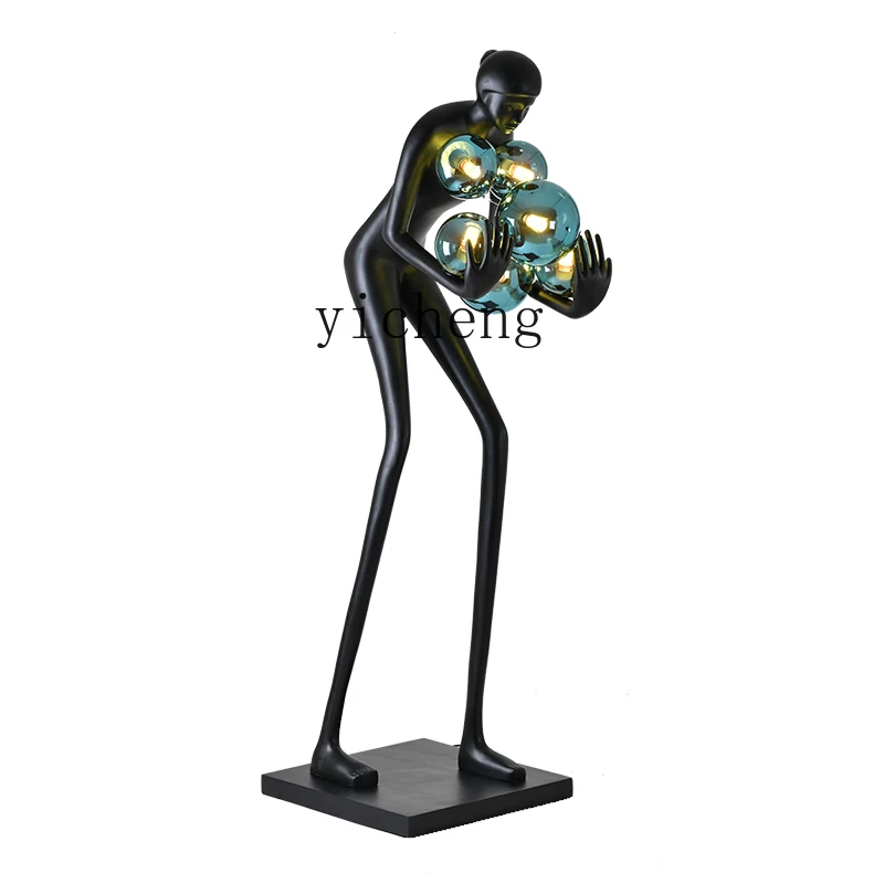 

ZK Abstract Humanoid Sculpture Floor Ornaments Living Room Staircase Home Beauty Salon Hotel Lobby Artwork Decoration