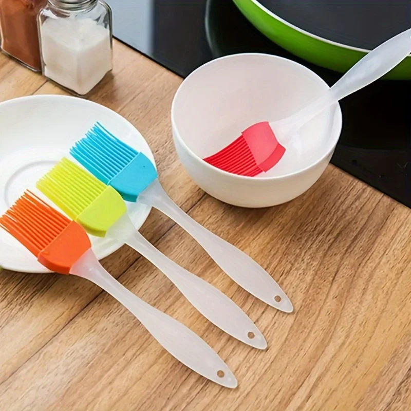 2-piece set of silicone barbecue oil brush, high-temperature brush, seasoning brush, cream brush, cake baking and cooking tools - Detail 1