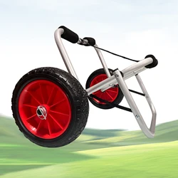Canoe Beach Cart Kayak Cart Dolly Canoe Trolley Wheels Paddleboard Carrier Cart Transport Aluminum Alloy Kayak Accessories