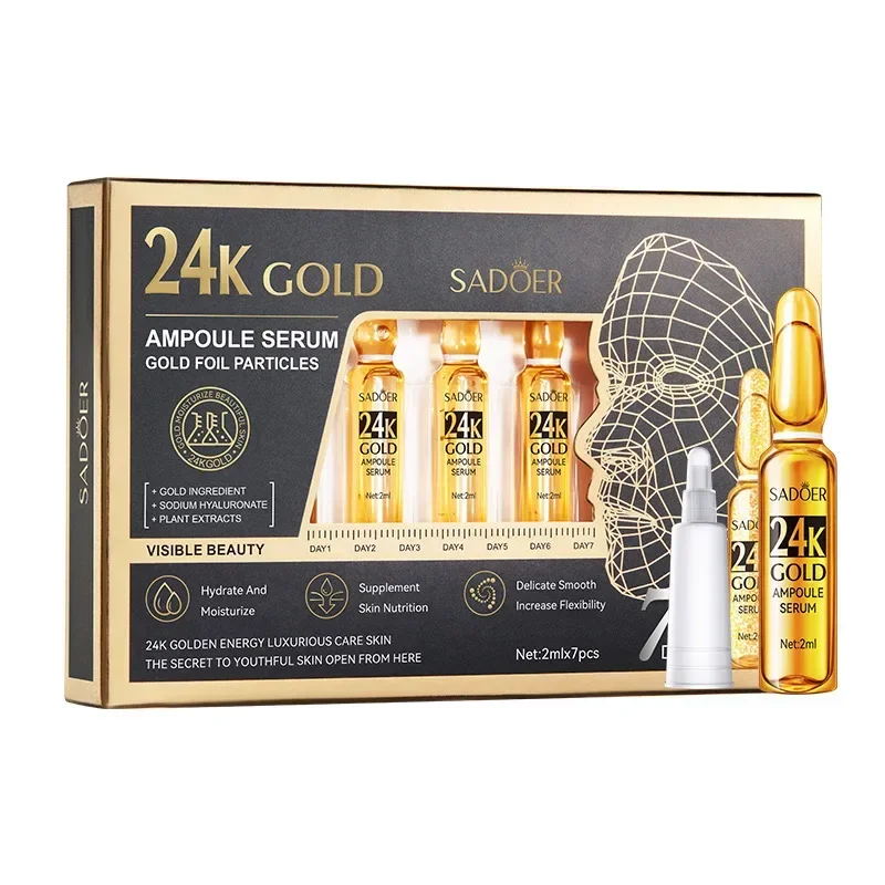 

Korean 24K Gold Hyaluronic Acid Serum Protein Thread Lifting Filler Absorbable Collagen Protein Thread Vitamin C Facial Essence