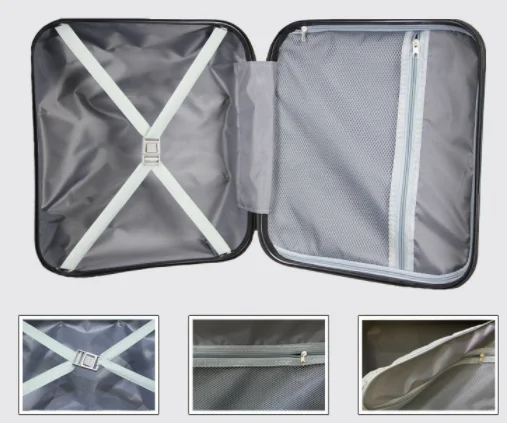 Petite valise protégée par mot de passe, bagage léger pour hommes et femmes, valise à main sans contrôle, valise trolley à roulettes pivotante