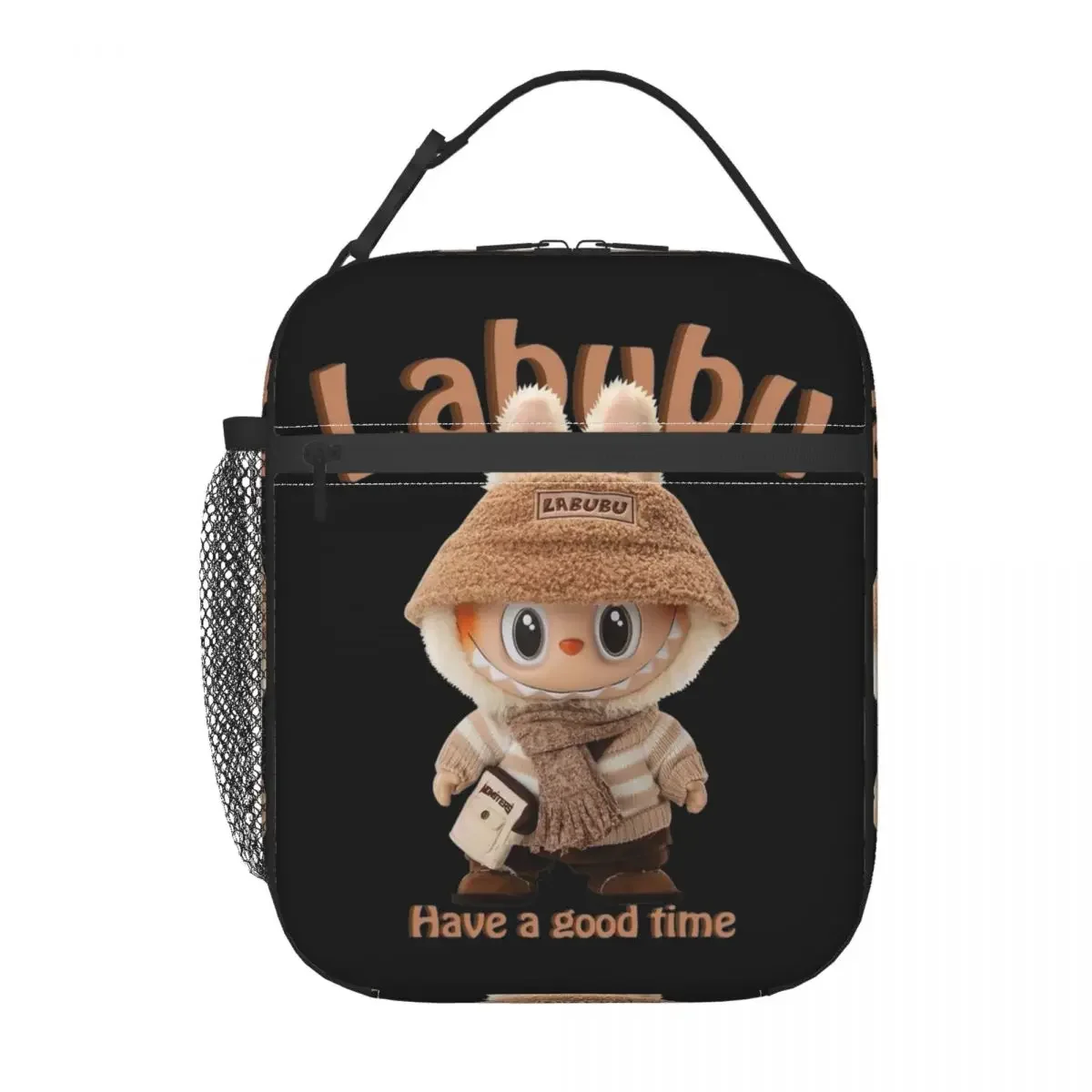 Labubu  Have A Good Time Popmart Merch Insulated Lunch Bag For Office Food Container Portable Cooler Thermal Bento Box