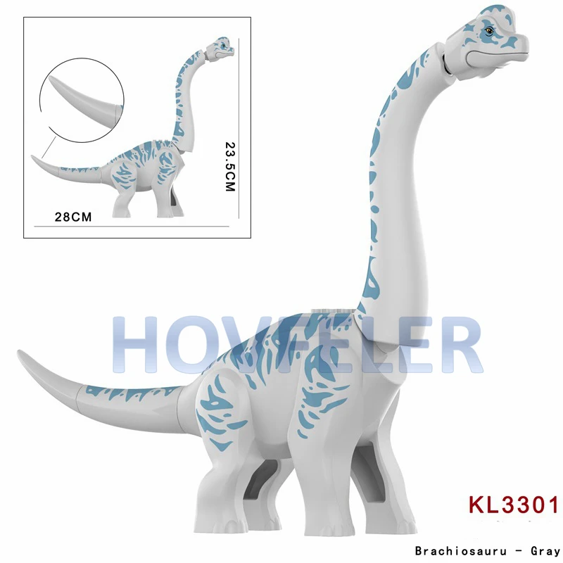 Brachiosauru Jurassic Dinosaur Building Blocks Prehistoric Planet Jurassic Age Bricks Compatible Legodinosaur Toys for Children