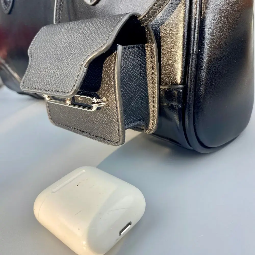 Mini bolso de bolsillo con diseño de nariz de cerdo, dije de bolso desmontable para elementos esenciales, 10 estilos monocromáticos clásicos