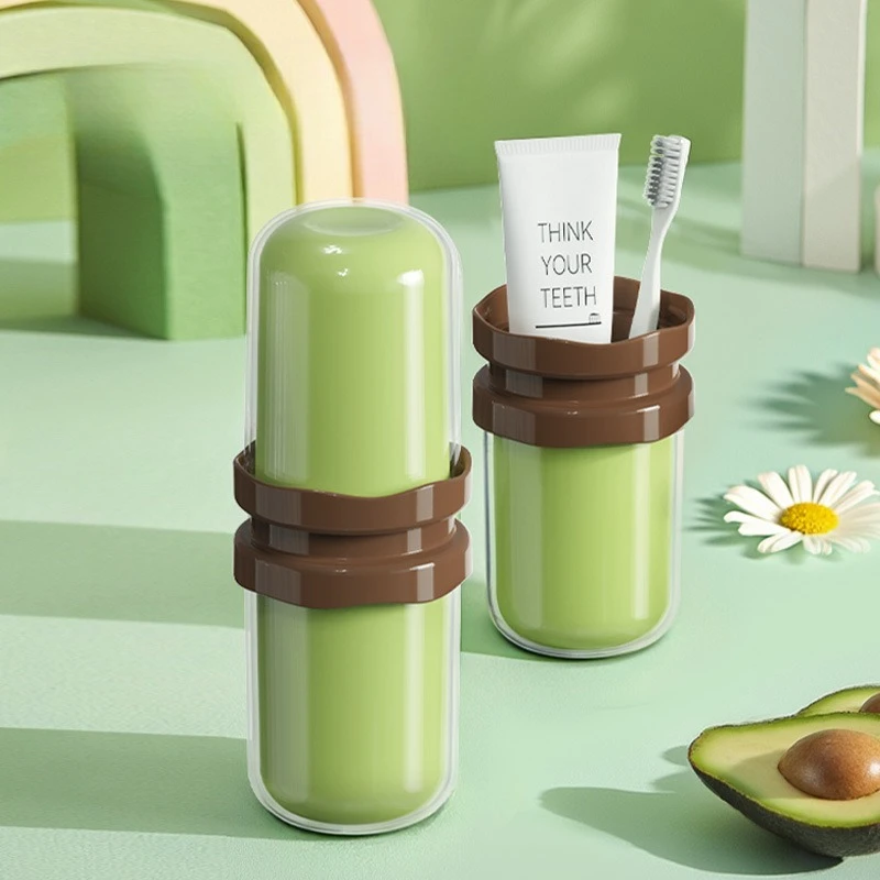 

Travel Mouthwash Cup Brushing Cup Tooth Set Toothpaste Cup Portable Family Washing Toothpaste Toothbrush Box