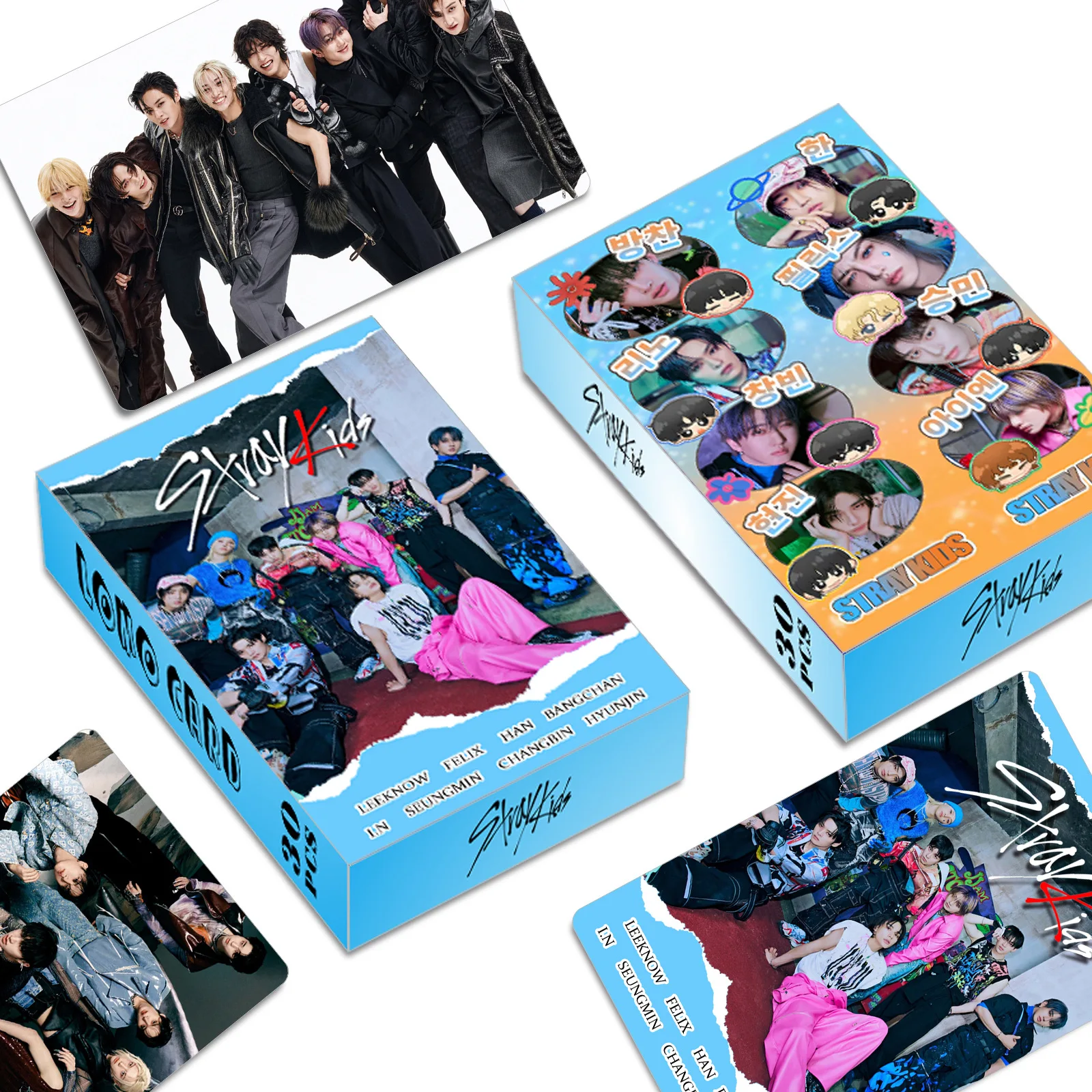 

30 шт. коллекционных карточек StrayKids из альбома ATE Seoul, фотографии звездной группы SKZOO, LOMO-карточки.