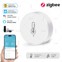 Smart Zigbee Temperature And Humidity Sensor Intelligent Home Hygrometer Real-time Monitoring Support Zigbee2mqtt Home Assistant