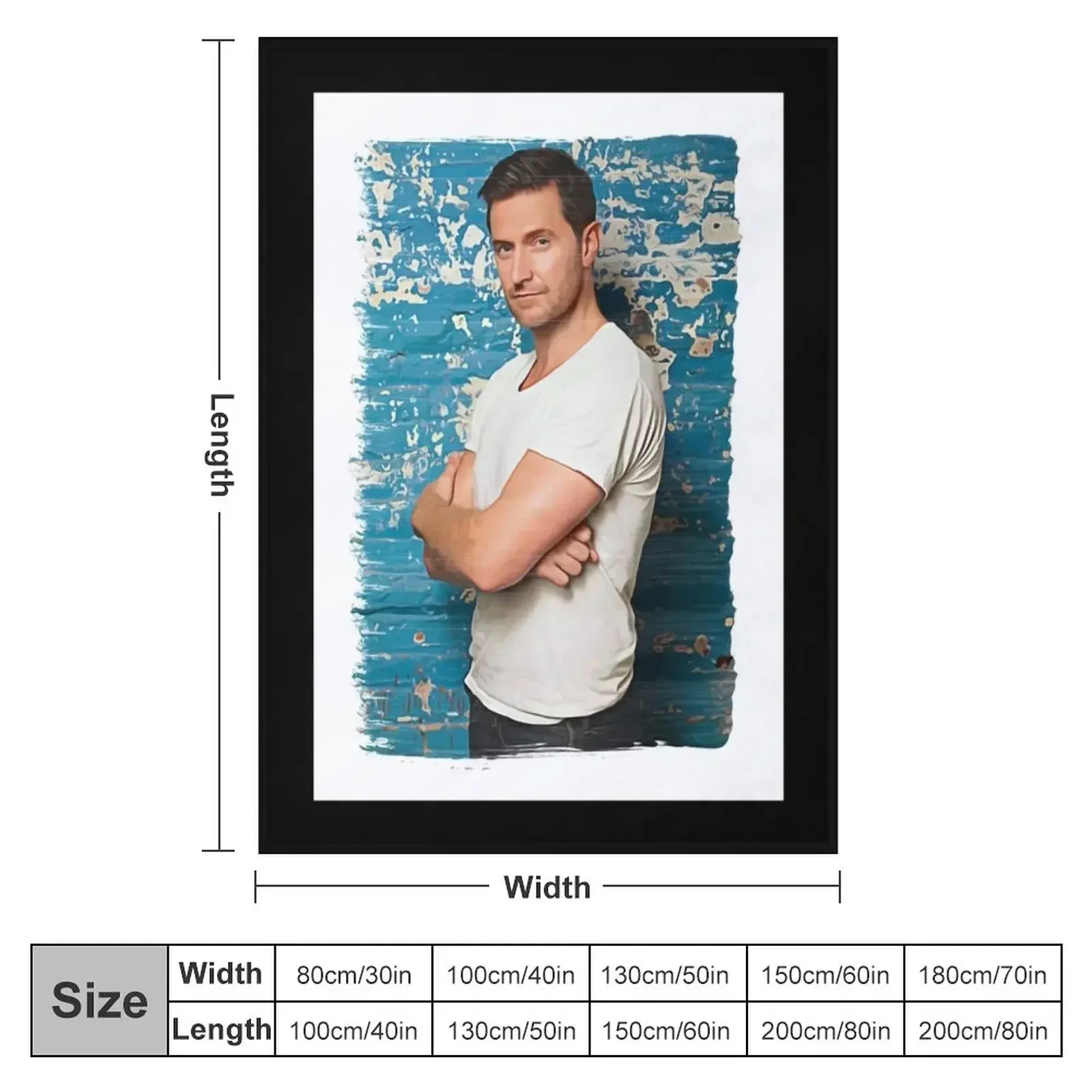 Music Retro Richard Armitage Paint Splash Cool Graphic Gift Throw Blanket Comforter Stuffeds Quilt Furry Plush Blankets