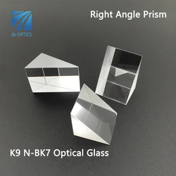 JA-OPTICS Reflecting Prisms 30x30x30mm K9 Optical Glass Right Angle Prism for Optical Image Reflection