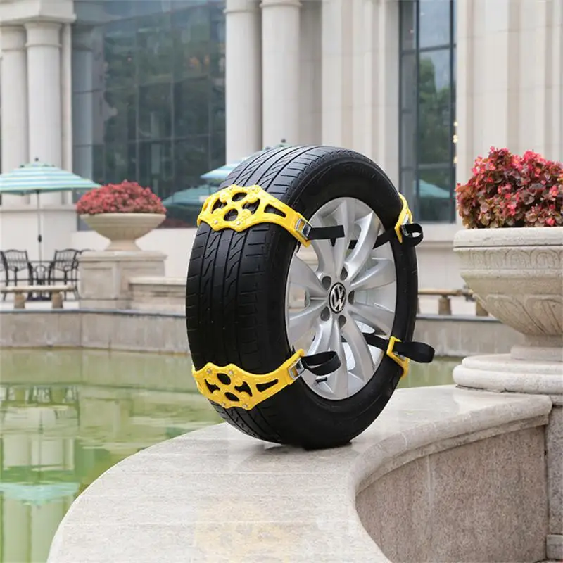 Cadenas de neumáticos de nieve para coche, ruedas de neumáticos de barro, Correa gruesa antideslizante para coche/SUV/camión, portátil, fácil de montar, tracción de emergencia, nuevo