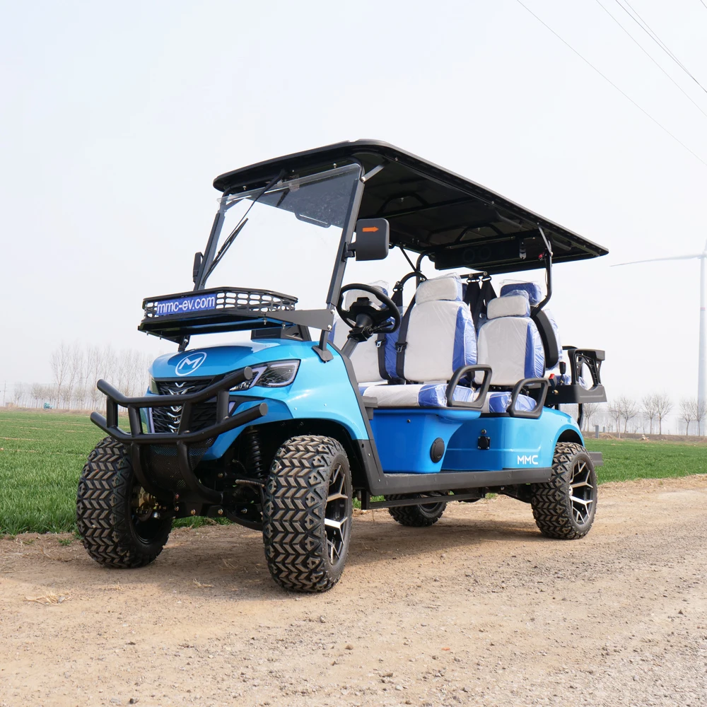 

2024 Brand New 72V 5KW AC Motor 4 Passenger Hunter Car with Audio and Speaker 60V 4 6 Seats Electric Golf Cart