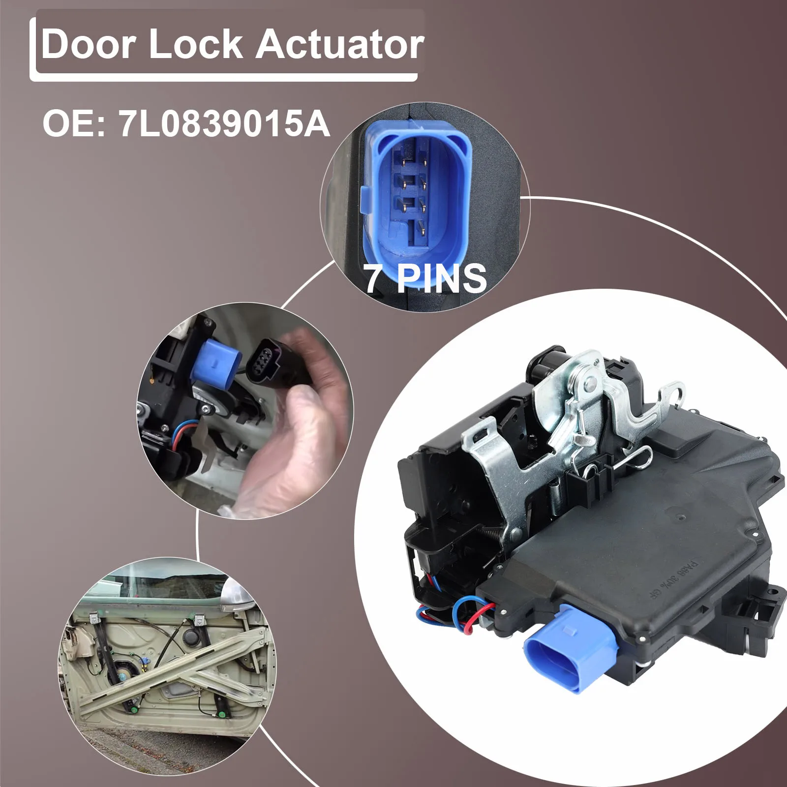 

Привод дверного замка для Skoda Fabia MK2 Seat Altea Toledo MK3 VW Jetta MK3 Golf MK5 2003-2013 2014 2015 7L0839015A 7L0839015