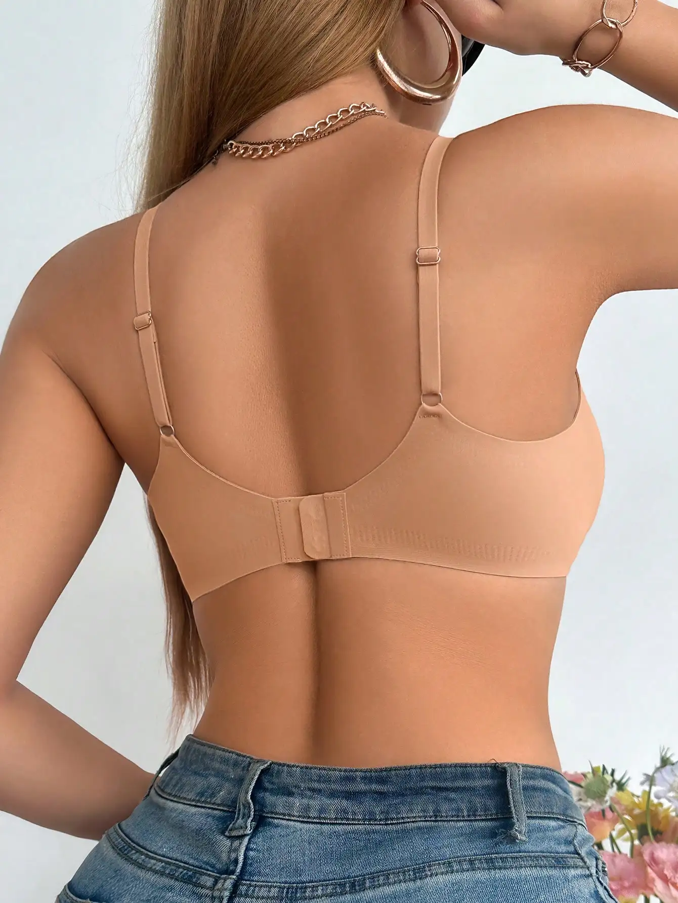 1PCS, Everyday Bra, Wireless Support, Breathable Elastic, Daily Travel