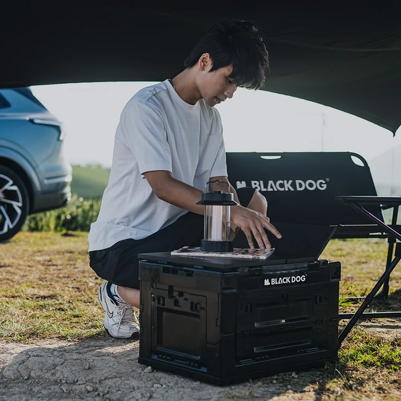 BLACKDOG Vientiane Folding Storage Box Portable Large Capacity Outdoor Camping Double Sided Door Travel Sundries Bag