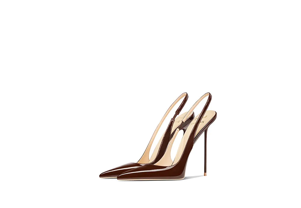 Autumn New Elegant Toe Shoes with White Pointed Toes and Slim Heels, Women's Gentle and Versatile, Showing Off Their Temperament