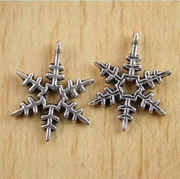 

20pcs 24x18mm Tibetan Silver color Snowflake charms h0003