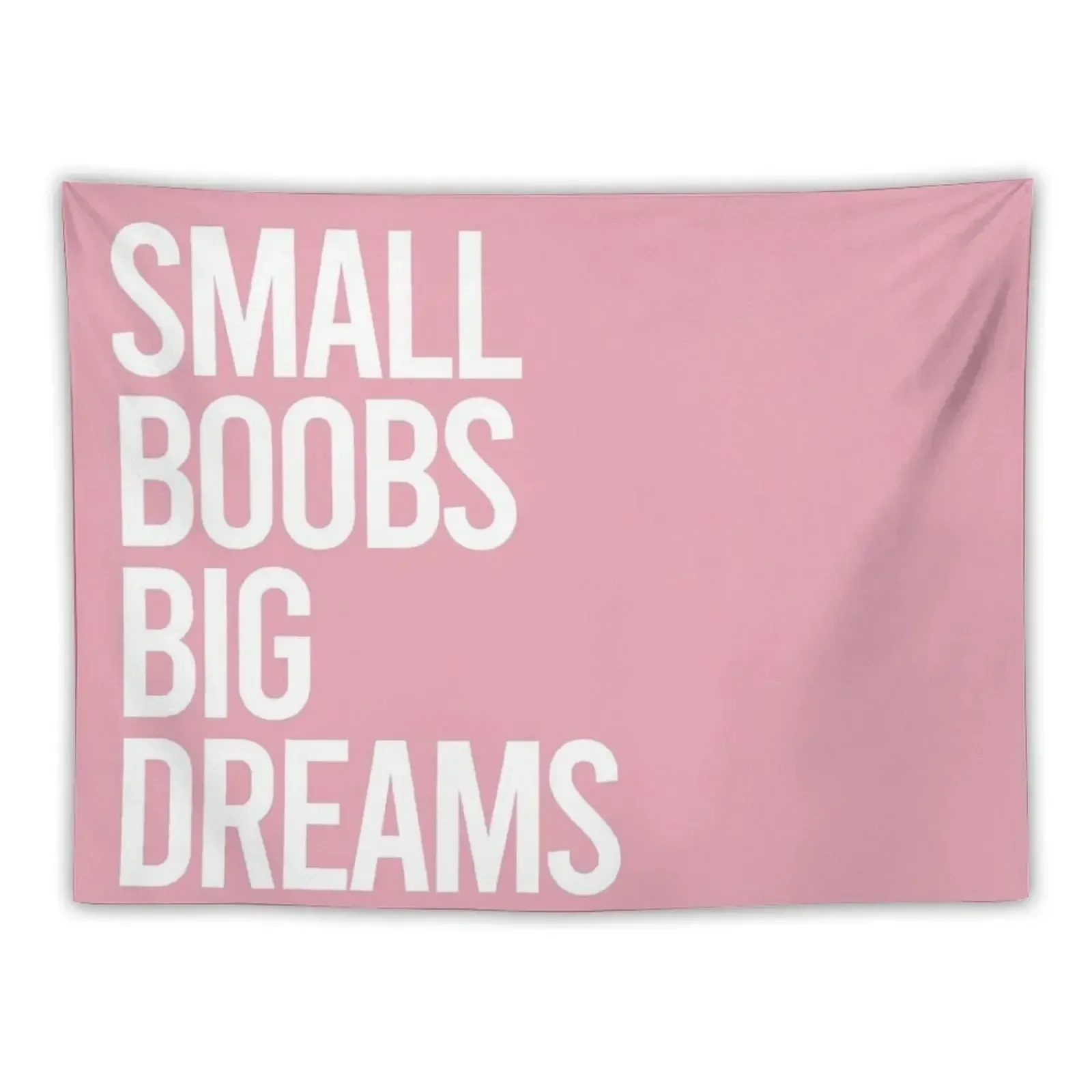 

Small Boobs, Big Dreams (darker Pink) Tapestry Home Decorators Things To Decorate The Room Tapestry