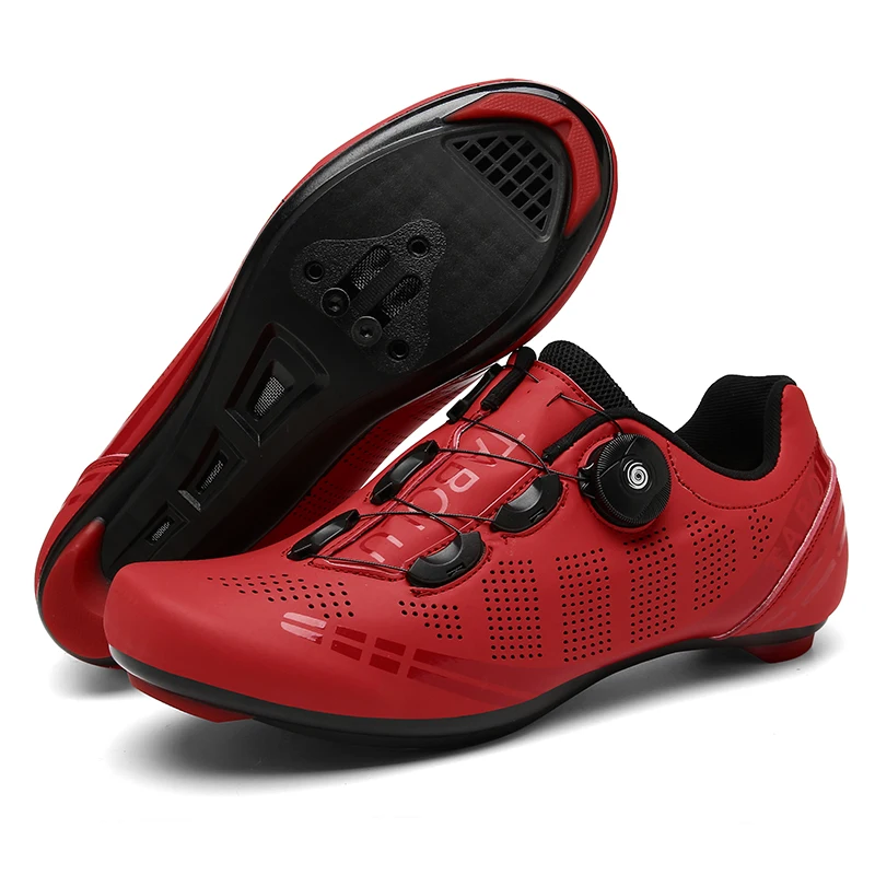 Cycling MTB Shoes with Cleats Men Route Cleat Road Bike Speed Sneaker Racing Women Bicycle Mountain Spd Biking Footwear