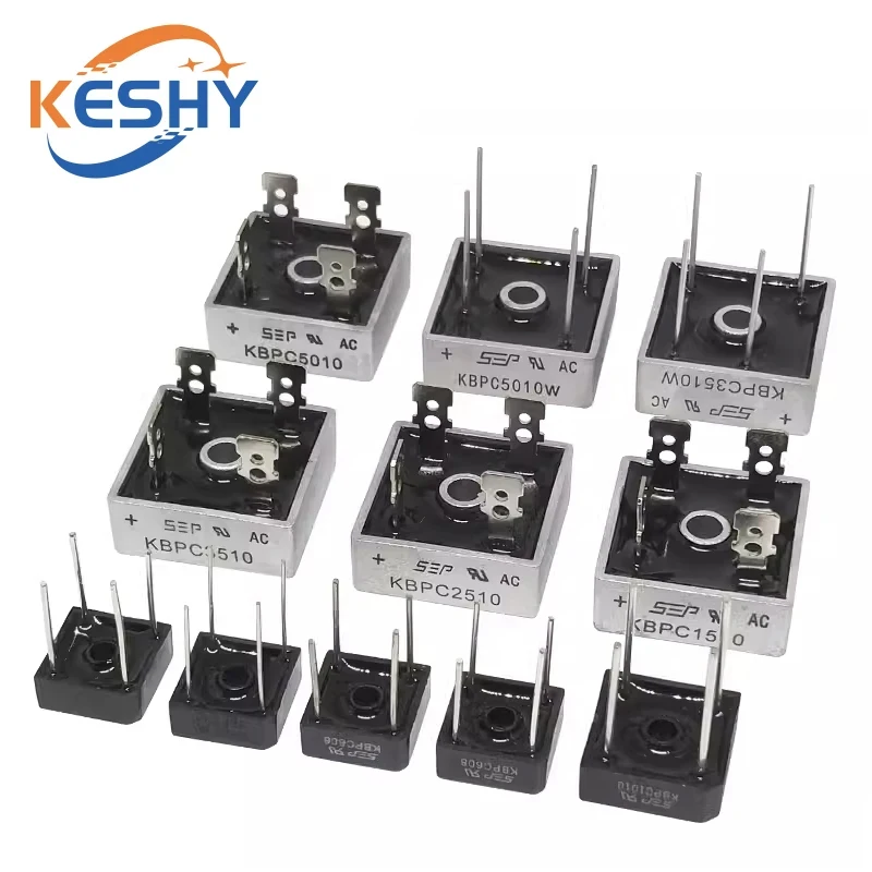 

KBPC5010 Diode Bridge Rectifiers Diodes KBPC 606 610 1010 1510 2504 2508 2510 3504 3506 3510 GBPC 5010 W SKBPC3516 Power Diodes