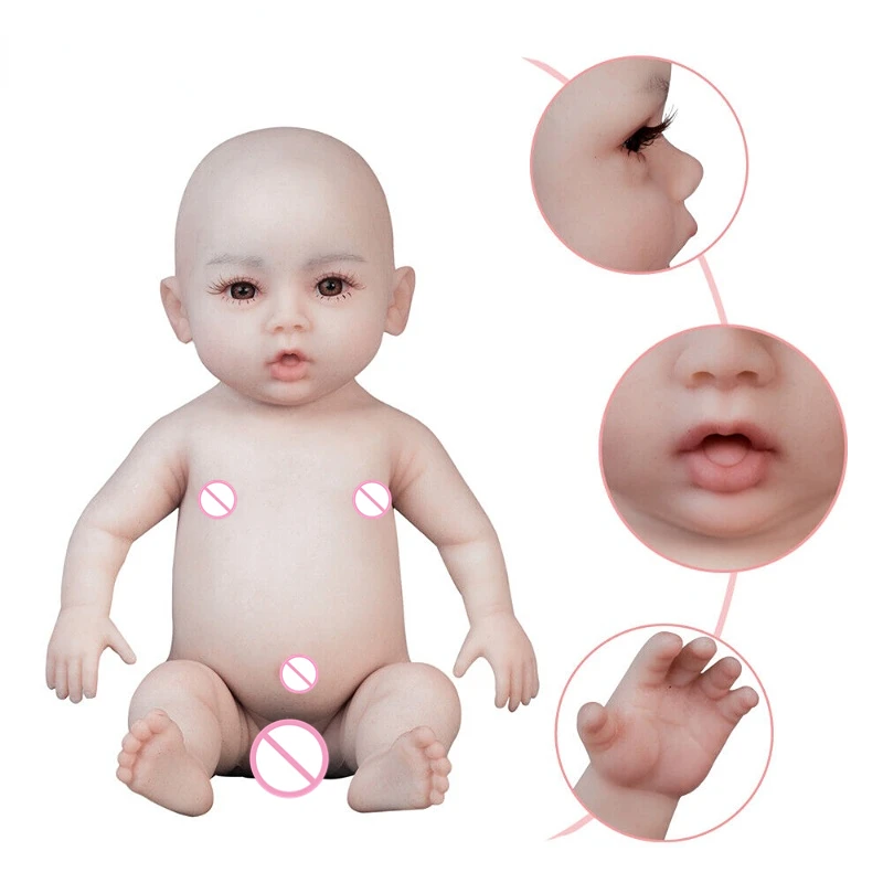 47CM Silicone Baby Girl Rebirth Doll Newborn Baby Doll Toy Children Gift Accompany Children Play Toys