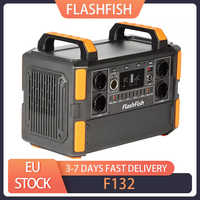 Flashfish F132 1000W Portable Power Station, 1041.6Wh/327600mAh LiFePo4 Battery Solar Generator, 230V AC Outlet, 19 Outputs