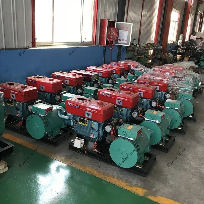 3kw 5kw 7.5kw 8kw 10kw 12kw 15kw 20kw 24kw 30kw ac  dynamo alternator Generator with diesel engine