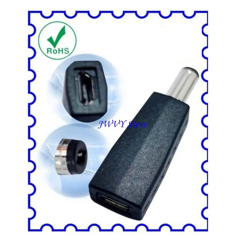 573A DC5521 ذكر إلى Micro USB 5Pin محول أنثى DC5.5x2