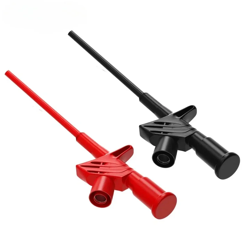 P5004 2pcs Quick Test Hook Clip 1000V High Voltage Flexible Professional Insulated Testing Probes with 4mm Socket image 3
