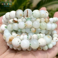 6/8/10mm Natural Stone Beads White Opal Round Spacer Loose Beads For Jewelry Making Beadwork DIY Bracelet Necklace 15‘’