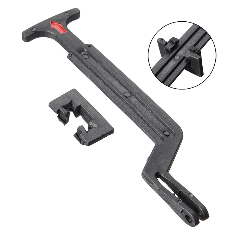 2PCS Bonnet Hood Release Rod Lock Latch Handle Black 3B0823593 For VW Passat B5 B5.5 1998 1999 2000 2001 2002 2003 2004