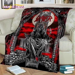 Rock Heavy Metal Slayer Band Blanket,Soft Throw Blanket for Home Bedroom Bed Sofa Picnic Travel Office Rest Cover Blanket Kids