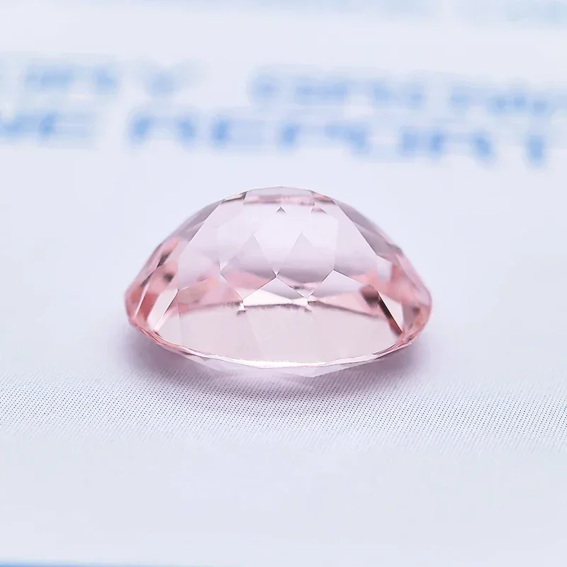 Top Lab Grown Sapphire Morgan Pink Color Oval Shape VVS1 Charms DIY For Jewelry Making Materials Selectable AGL Certificate