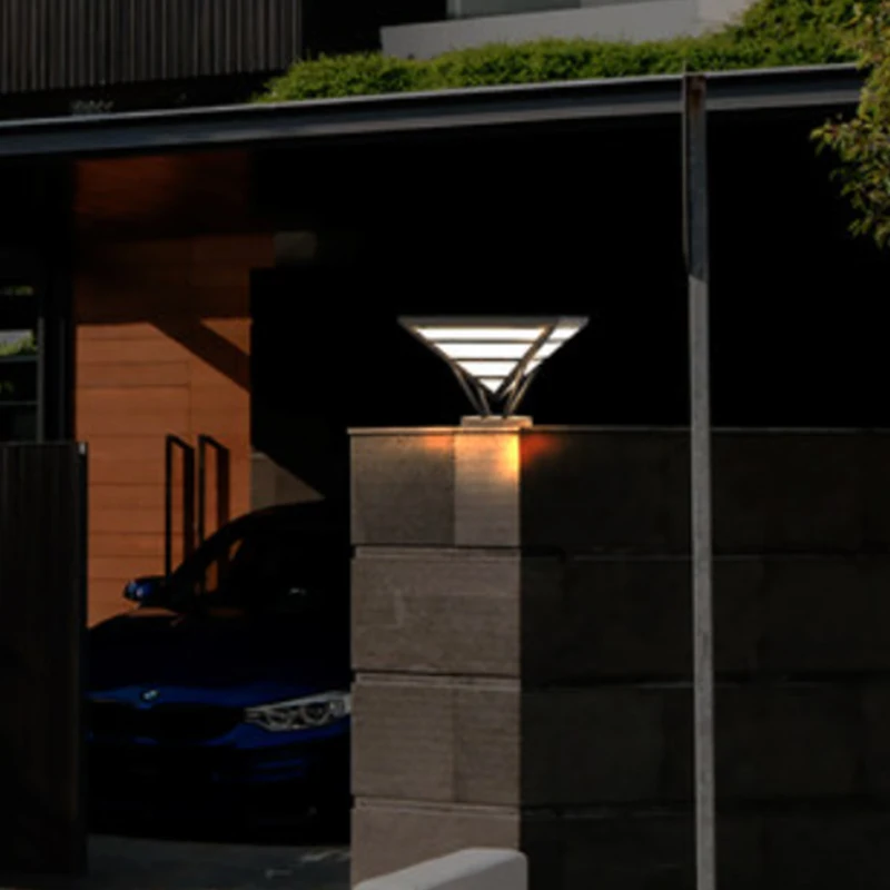 

solar Post Lamp Outdoor Waterproof Wall Lamp Simple Gate Post Lamp Courtyard Wall Lamp Villa courtyard post lamp