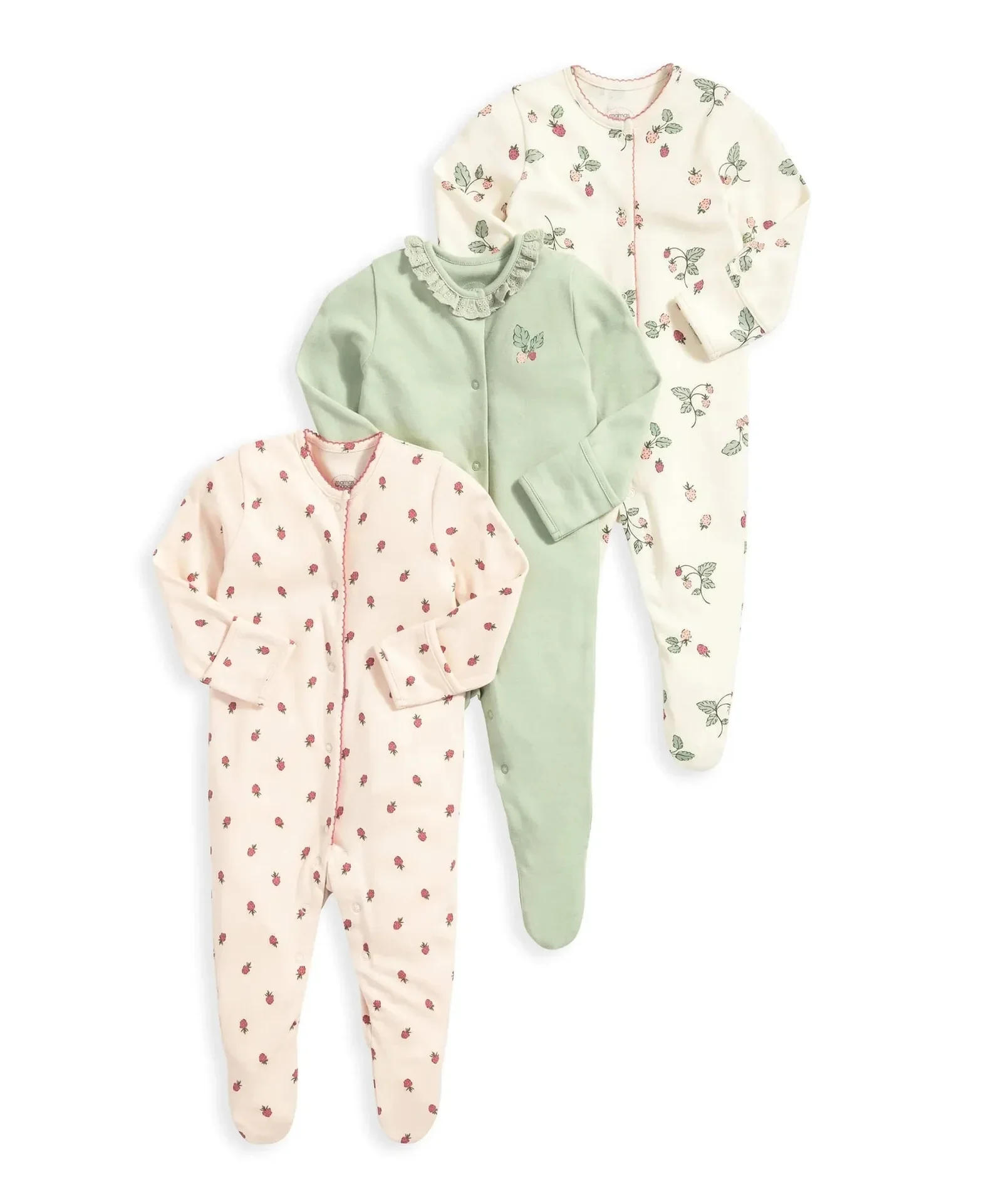 3Pcs/Lot Babies Rompers 100% Cotton Long Sleeve Baby Boys Girls Clothes 2024 Newborn Clothing Infant Jumpsuits Footed Pajamas