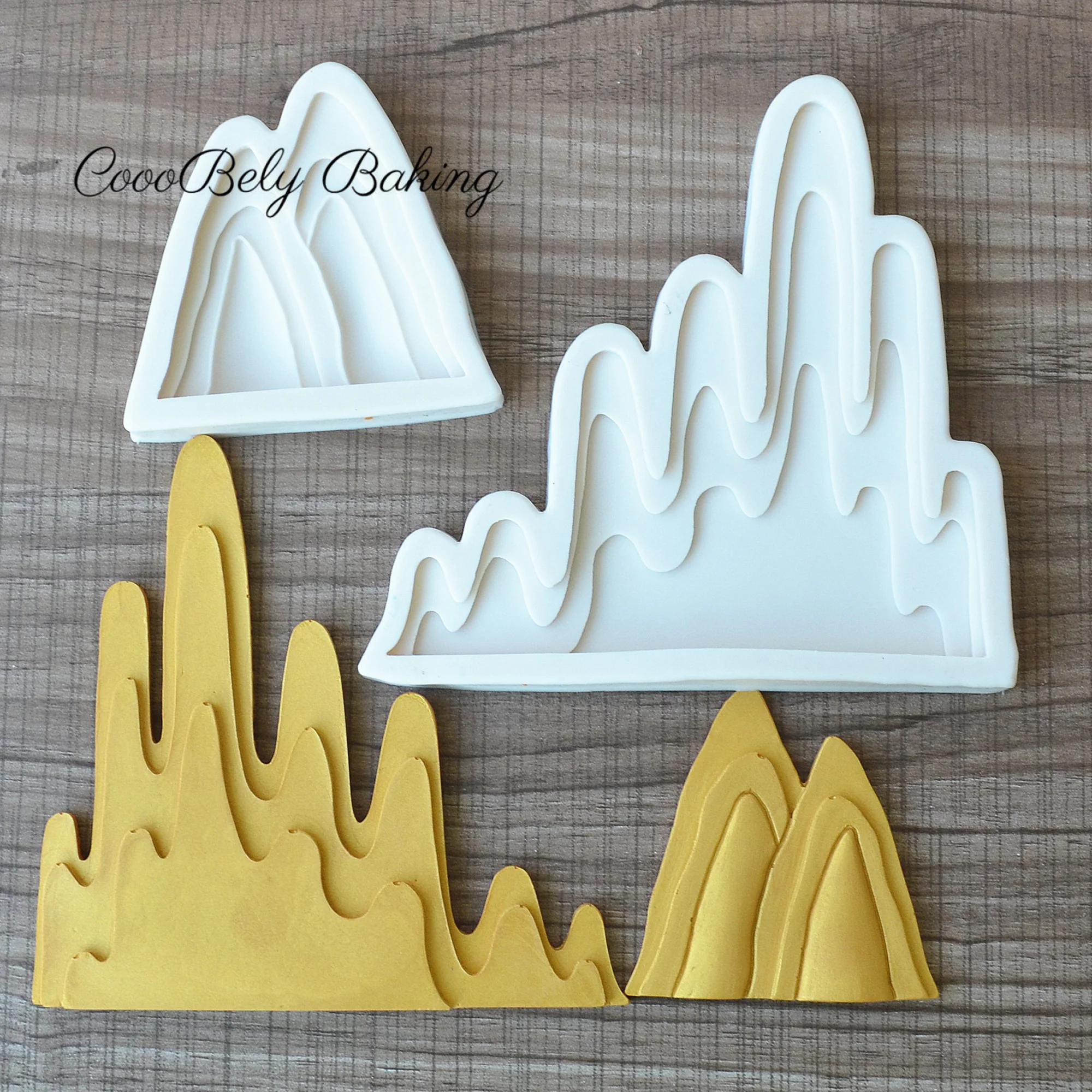 Iceberg Silicone Mold For Baking Fondant Cake Decor Cupcakes Sugarcraft Cookies Candies Cards and Clay Resin Bakeware Tools