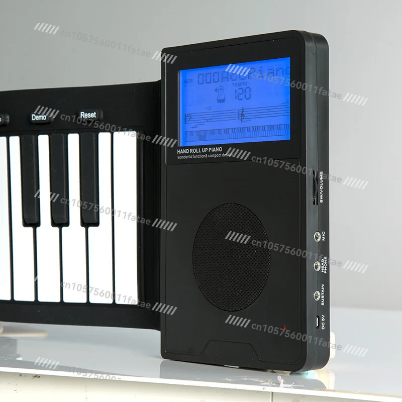

Hand-rolled Piano - 88-key Folding for Children Beginners, Entry 61-key Force-sensitive Electronic Piano