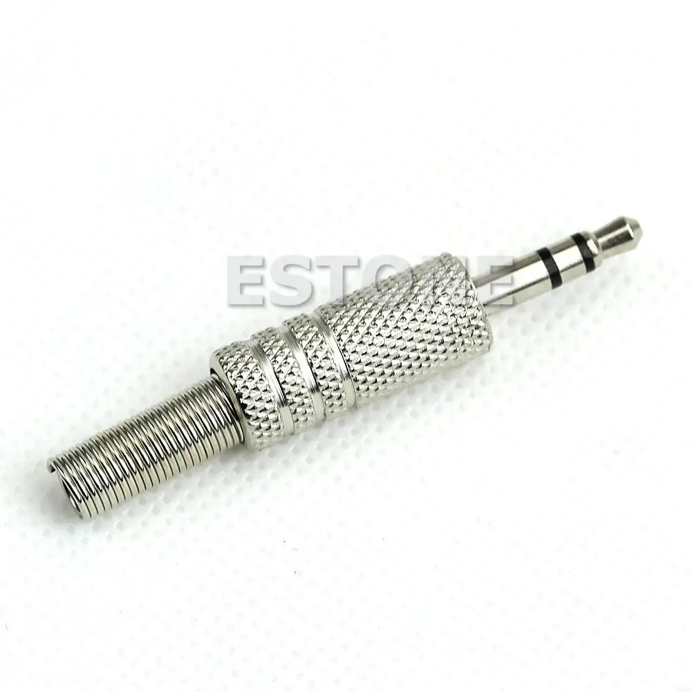 R66A 5pcs/set 3.5mm Stereo Plug Stock Male Adapter Adapter Connector Stereo Heado Accound Adapter