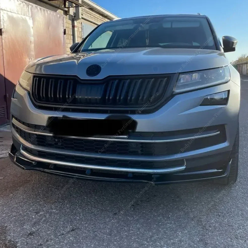 Przedni zderzak samochodowy spojler wargowy do dyfuzora rozdzielacza Skoda Kodiaq MK1 NS NV TSI TDI 2017-2021 Bodykits Tuning