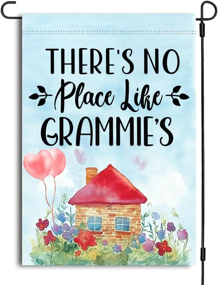 Grammie's Garden Flag, Mother's Day Garden Flag, Double Sided Printed Flag, 12'x18', Polyester XXP EEU SSL