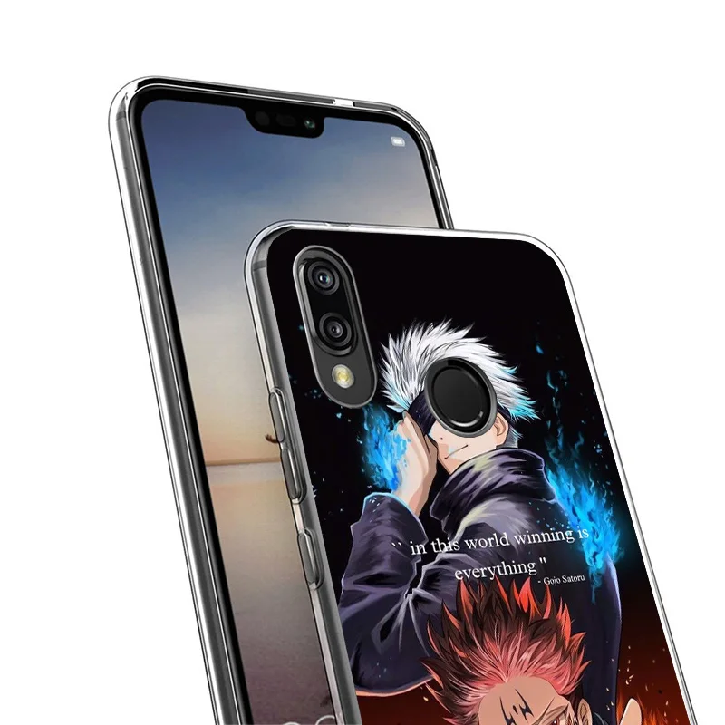 Hot Anime Jujusu Kaisen Phone Case For Huawei P40 P30 P20 P10 Lite Mate 20 10 Pro P Smart Z Y5 Y6 Y7 Y9 Personalized Print Cover