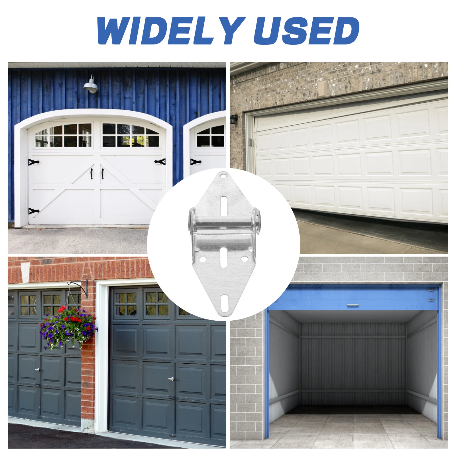 

2 Pcs Garage Door Hinges Self Closing Heavy Duty Exterior Spring Screen Door Brackets Adjustable Residential Commercial
