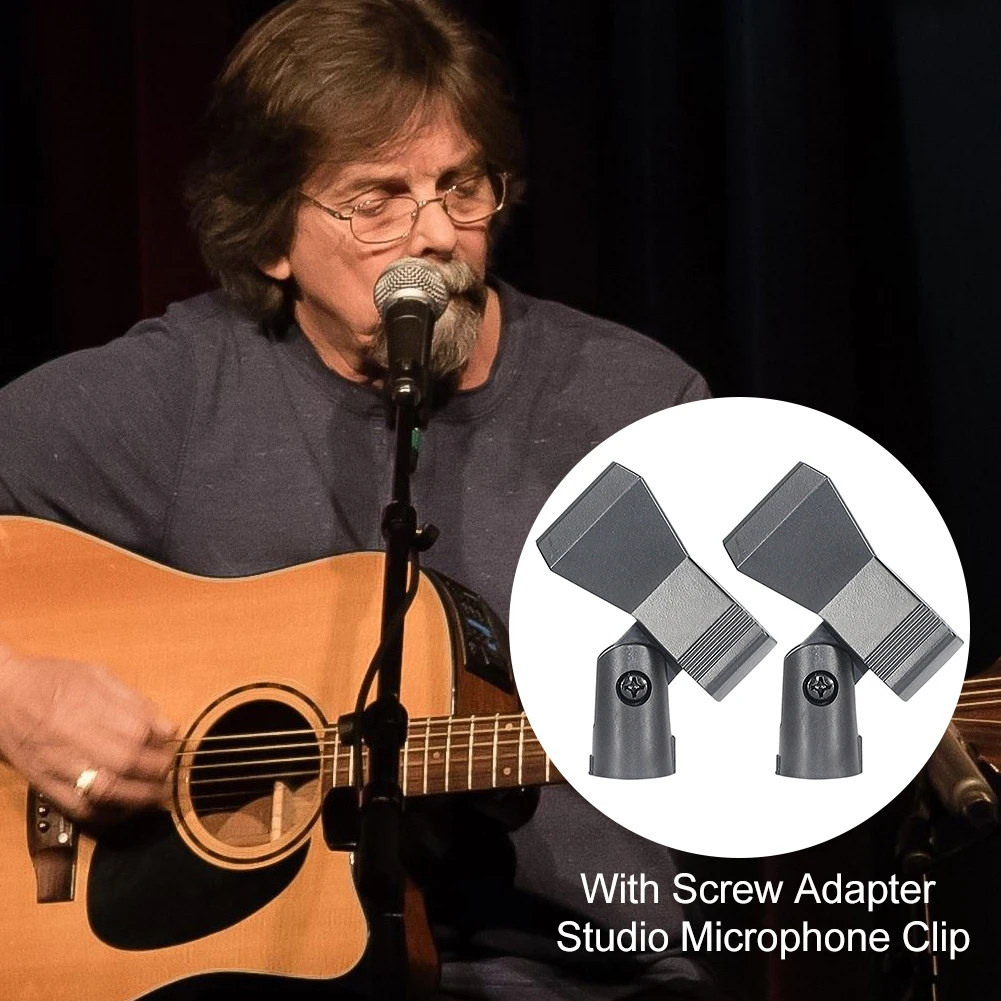 2 قطعة 180 درجة دوران حامل مع المسمار ميكروفون حامل محول ميكروفون ستوديو كليب الغناء Mic اكسسوارات