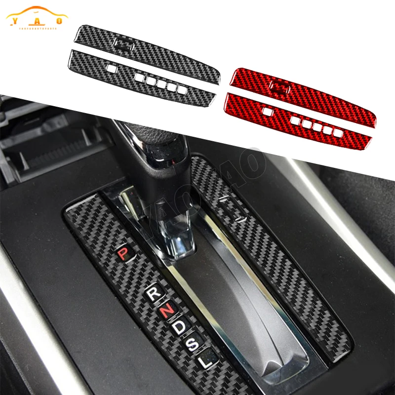 

Carbon Fiber Central Gear Panel Trim Sticker For Honda Accord 9th 2014 2015 2016 2017 Car Interiors