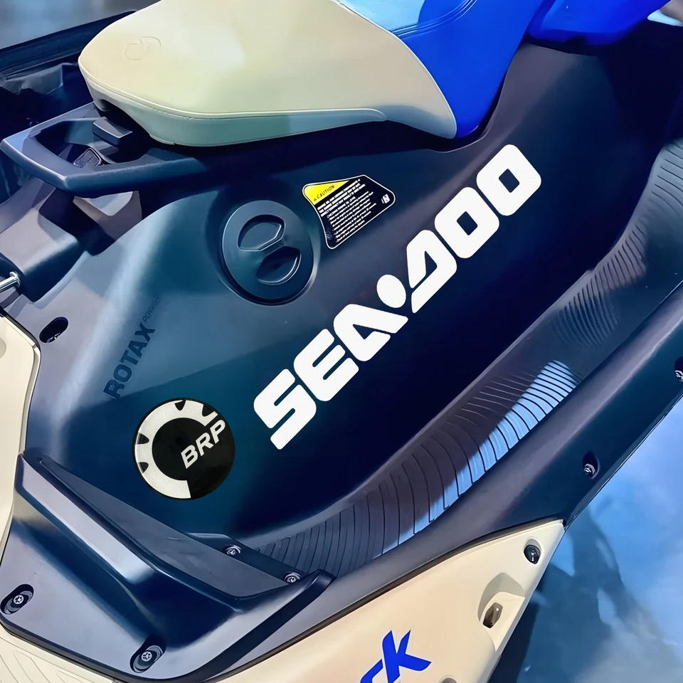 Jet Ski Stickers 68mm epoxy Emblem 48mm Badge SEA-DOO Boat Sticker