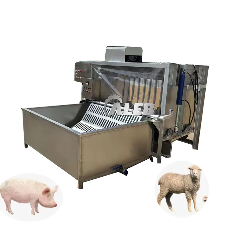 industrial cow cattle hair cleaning machine/pig sheep goat lamb head hair removal machine